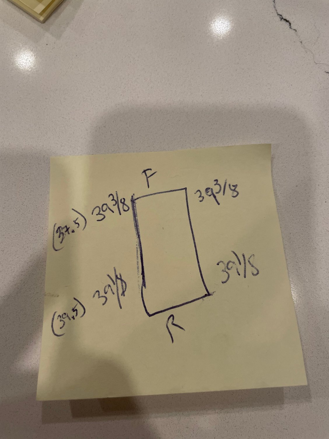 Brackets are before measurements