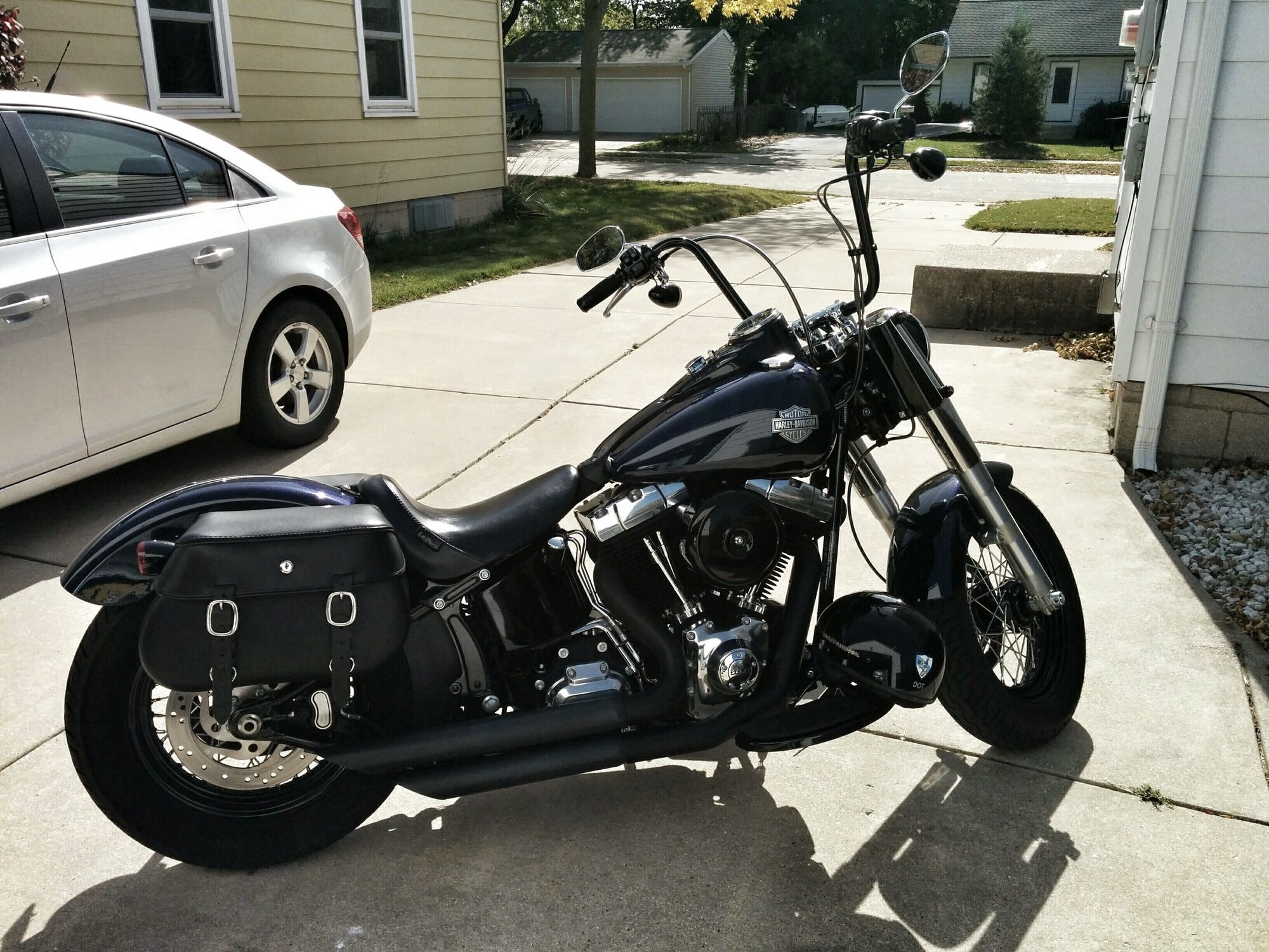 softail slim bags