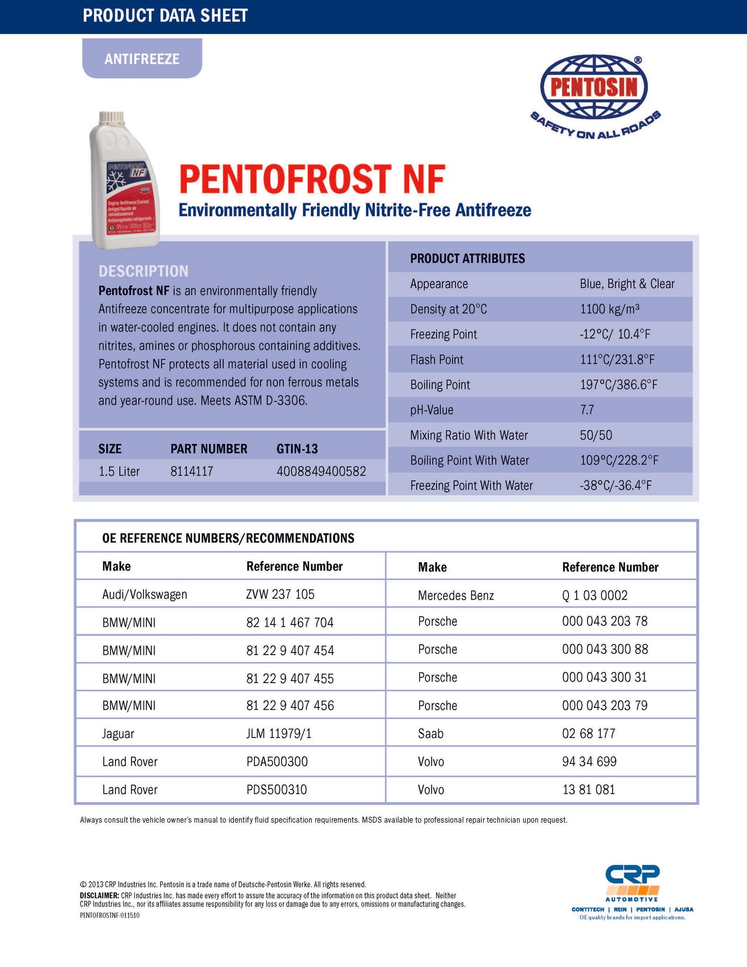 North American Motoring What type of AntiFreeze/Coolant to use?