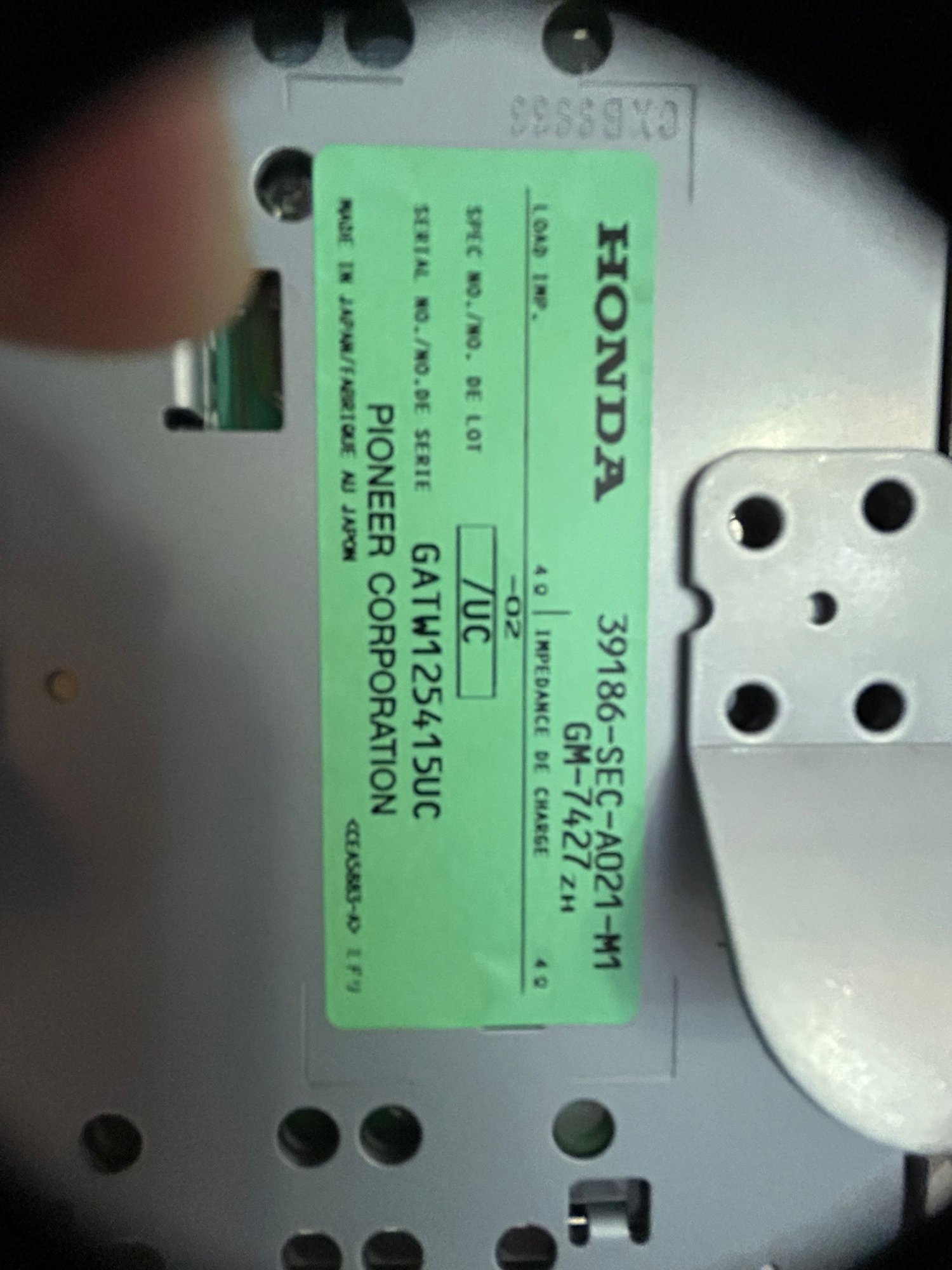 Audio Video/Electronics - Acura Gen 1 stock Pioneer amp - Used - 2004 to 2008 Acura TSX - Miami, FL 33193, United States