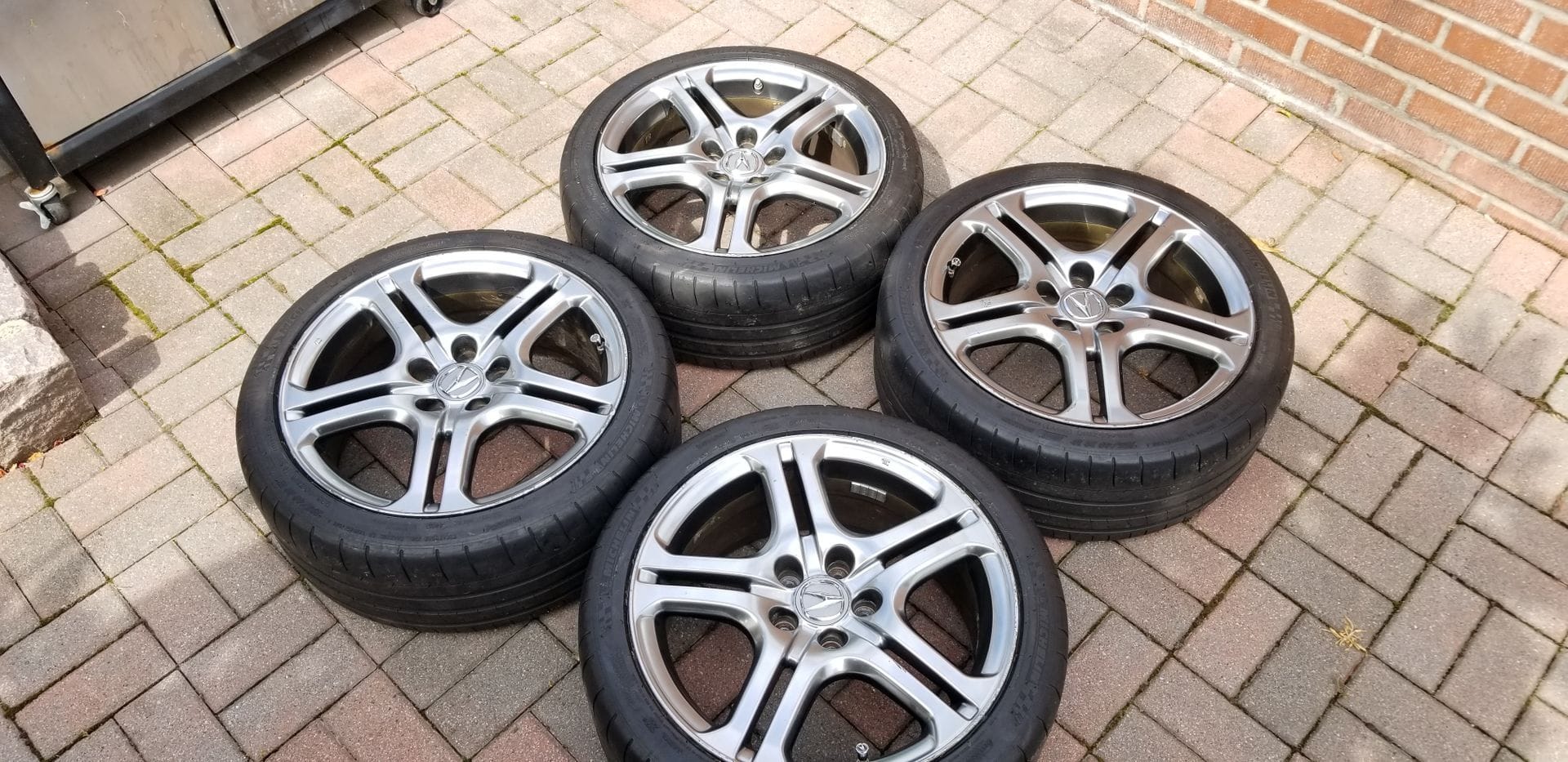 Wheels and Tires/Axles - FS: 04-08 TL A-Spec wheels (Satin finish) with tires, for sale in New Jersey. - Used - 2004 to 2008 Acura TL - Cliffside Park, NJ 07010, United States