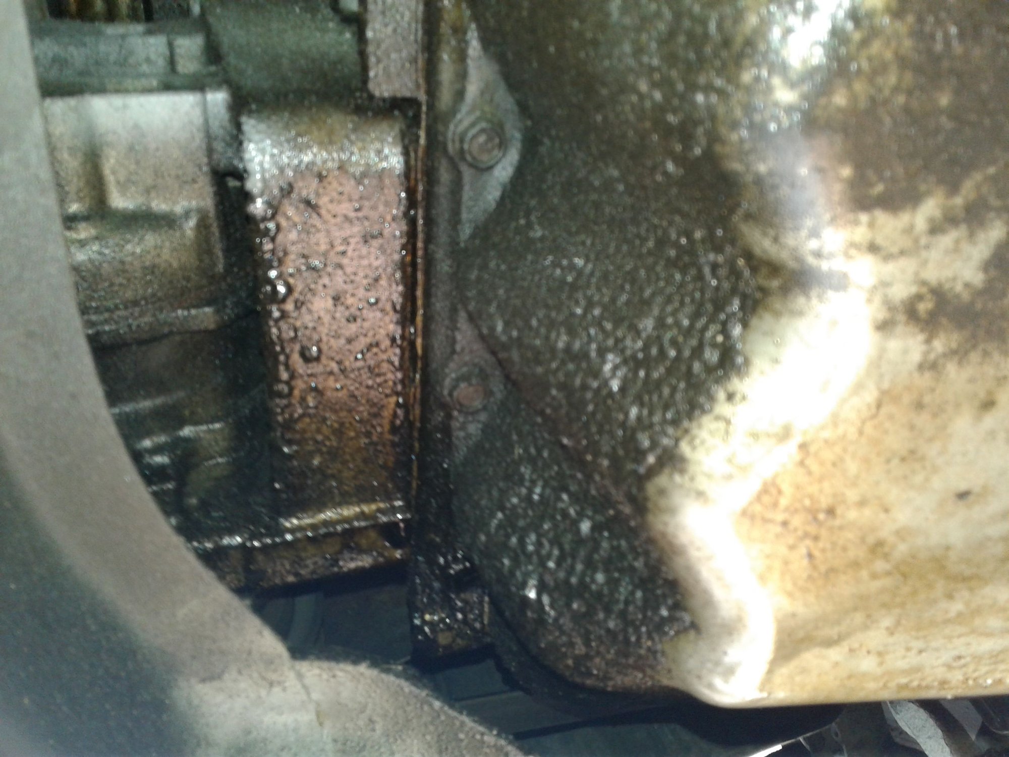 Oil pan gasket leak passenger side of engine front? AcuraZine Acura