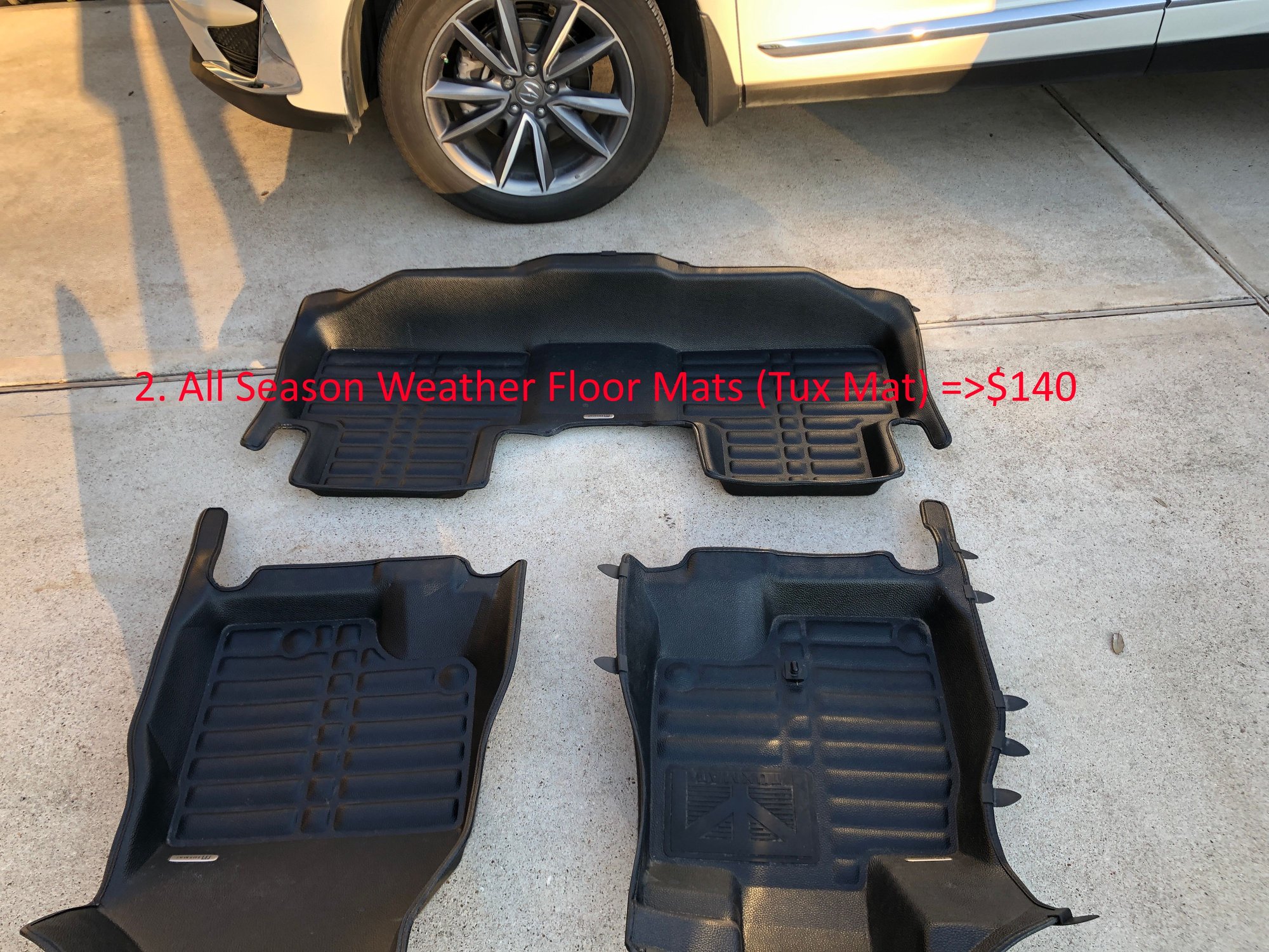 2019 Acura RDX - All Season Weather Fllor Mats (Tux Mat) - Accessories - $140 - Cypress, TX 77433, United States