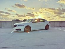 This is supposedly the worlds first lowered TLX and the only one I could find. It appears that he had it lowered at Elite Roads in Fort Lauderdale. I don't know anything else about it, here is a link to the guys Instagram. Hope it helps! http://instagram.com/lv.223