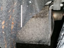 Wheel well liner gets cut abruptly. Why is this different than the