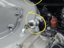 Install the two aluminum check valves like so.