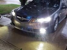 LED Fog lights showing color and out put