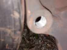 Partially stripped caliper bolt hole