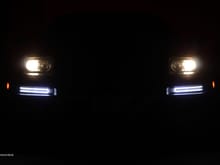 Front bumper LEDs and stock pop-ups