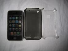 iPhone with silicon and plastic case!
