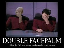 Double facepalm