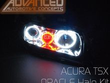 These Oracle Halo 8000k wit an amber light headlights i bought the other day. Gettin them installed friday after christmas when i have more money. 120$ for the installation. Plus im gonna get my OEM foglights for my TSX done the same day, for an extra 30$ more since my bumper will already be off from the headlight installation.