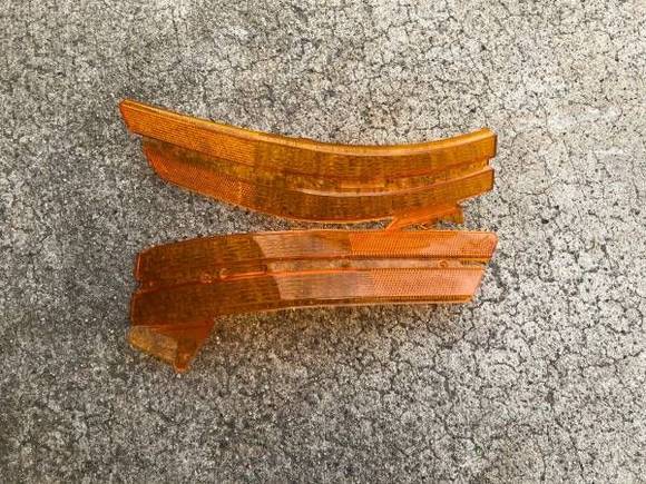 07/08 Base TL amber headlight inserts oem