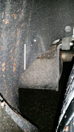 Wheel well liner gets cut abruptly. Why is this different than the