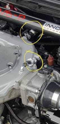 Install the two aluminum check valves like so.