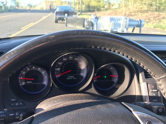 Waiting for entry at Cars and Coffee on Mustang day. Told my coworker about it yesterday. He brought his 2006 Mustang Saleen Extreme w/ 1200 miles on the clock. Only 87 examples Produced that year.

It’s been two years since supercharging? Still No check engine lights(knock on wood) :wink: