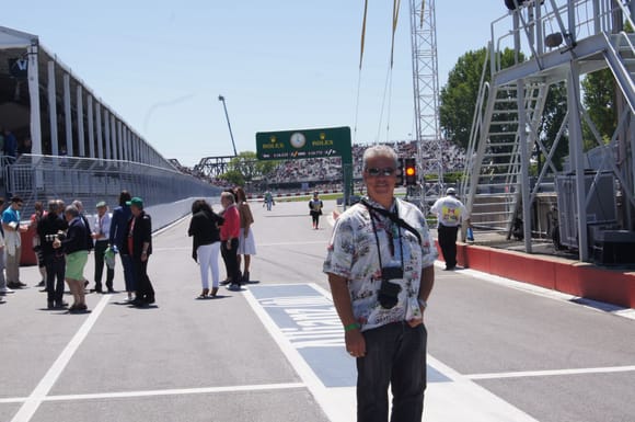 pit lane exit, green card FIA pass holders only.