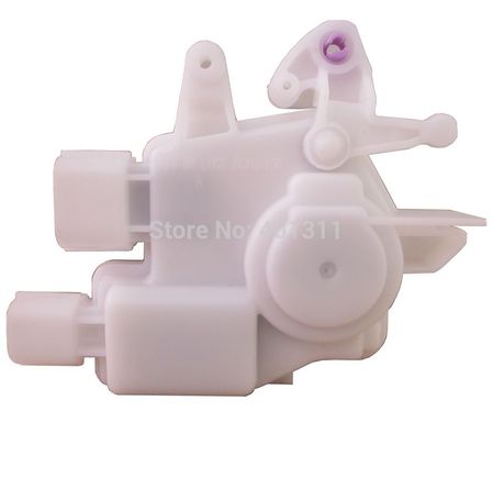 This is a front actuator - the white plastic piece at the top right with the pink/purple is different than the rear.