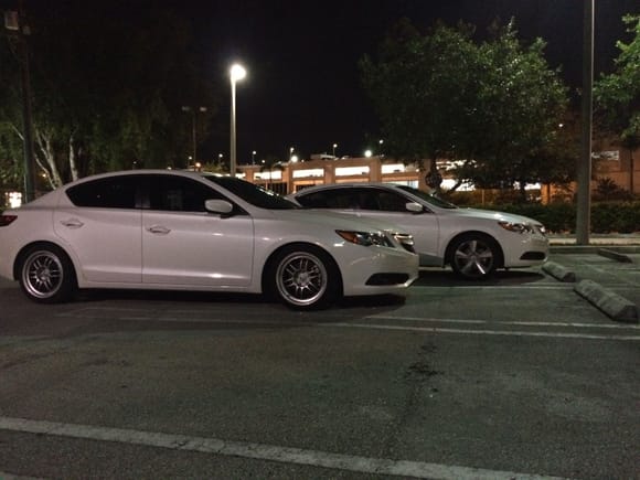 found a stock ILX in white almost like a before and after shot