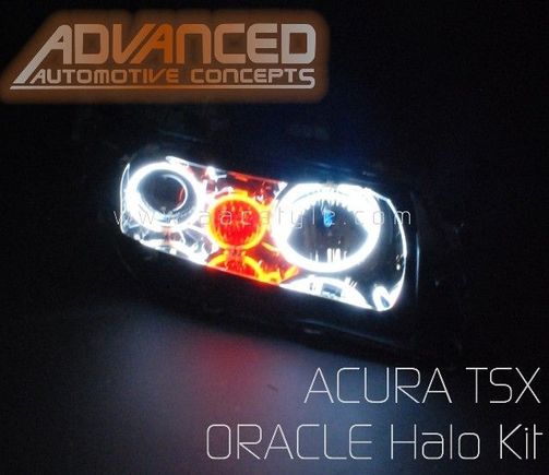 These Oracle Halo 8000k wit an amber light headlights i bought the other day. Gettin them installed friday after christmas when i have more money. 120$ for the installation. Plus im gonna get my OEM foglights for my TSX done the same day, for an extra 30$ more since my bumper will already be off from the headlight installation.