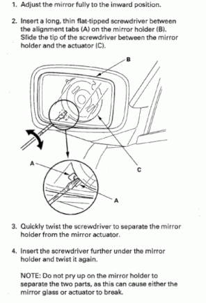 mirror removal