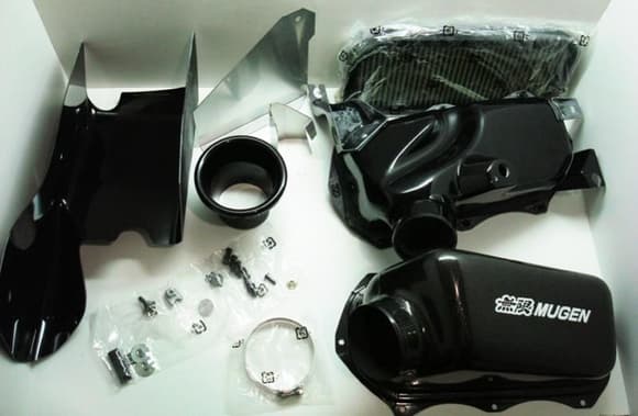 My Mugen Intake, right out of the box, set into my picture box.