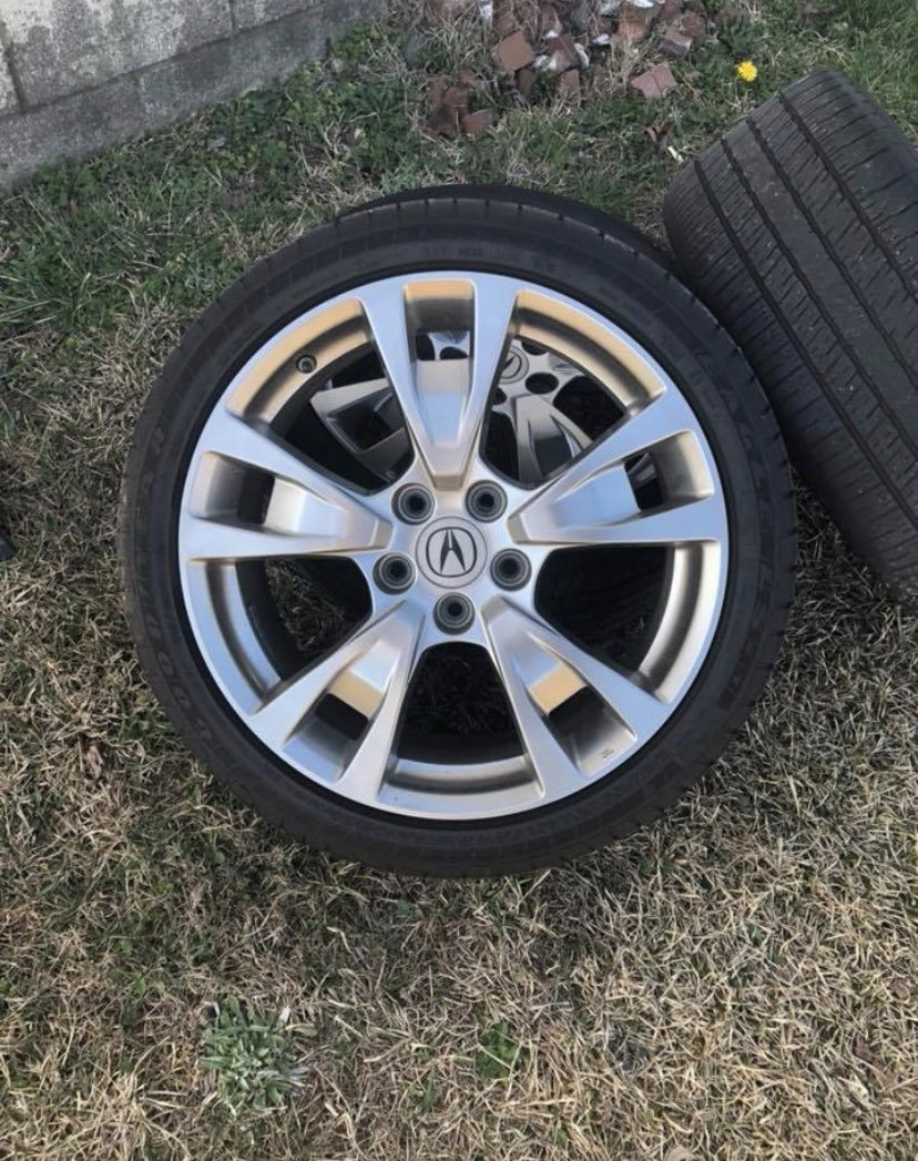 Wheels and Tires/Axles - SOLD: 2009-2014 Acura TL Advance Package 19" Wheels & Tires! 5X120 - Used - 2009 to 2014 Acura TL - 2005 to 2012 Acura RL - Silver Spring, MD 20901, United States