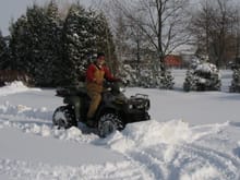 Just plowing the driveway.                                                                                                                                                                              