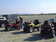Got the ATVs packed to the max and am heading into the mountains of Alaska to camp and fish.  Just another day in wonderful Alaska.
