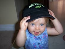 Thats my girl!! (Already has good taste in hats)                                                                                                                                                        