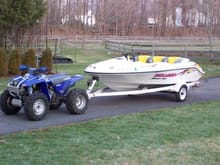 Wolverine towing Jetboat