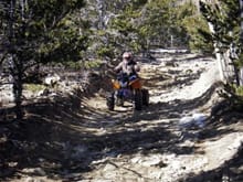 My Father in-law trailriding on his Hibird 200.                                                                                                                                                         