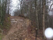 This was the HILL on the Hatfield &amp; McCoy mountain. It wasn't all the steepness, wet, slippery, rutted, angle, and my overall center of gravity was off, the rear suspension did NOT compensate well against my 2&quot; lift in the front and 27&quot; taller tires. - IMO