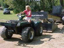 My wife, Peggy, waiting to pratice for powder puff.