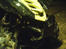on the bumper on the front there is suspension which i havent seen on other quads