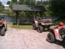Rest stop by Kennebec River