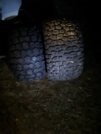 22 inches next to 25 inch tires