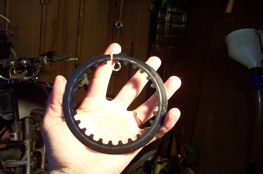 broken steel clutch plate