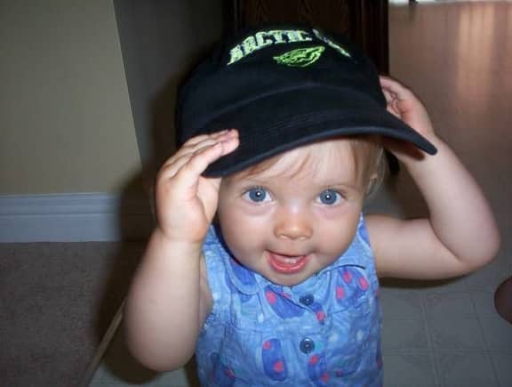 Thats my girl!! (Already has good taste in hats)                                                                                                                                                        