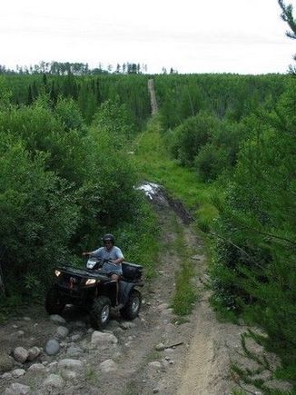 Me on the Polaris coming back from Gem Lakes                                                                                                                                                            