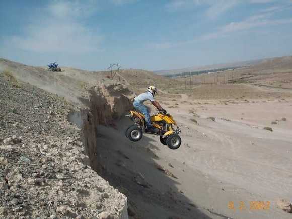 First time off the cliff.