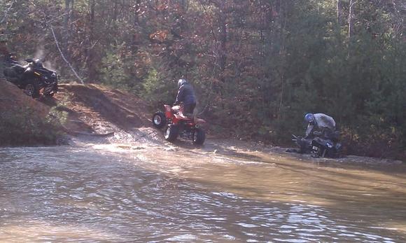 The mud was pretty deep in these water holes.