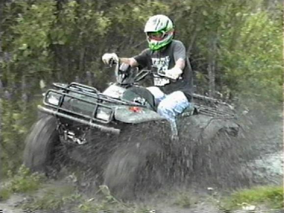 Splashin' a little mud.                                                                                                                                                                                 