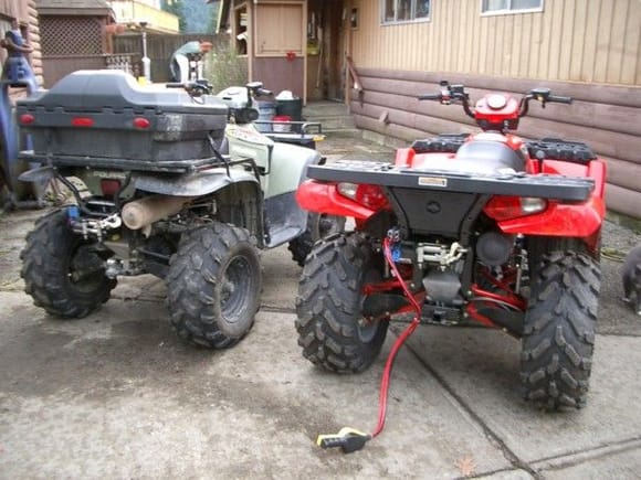 A couple of Polaris rear winch mounts I made for my Popo riding buddys. They are flush with the rack. No stickee outee.                                                                                 