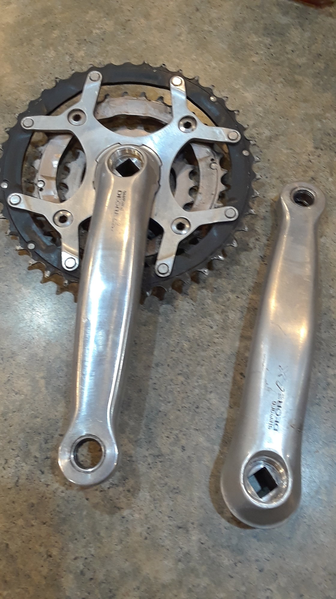 deore 3x9 crankset