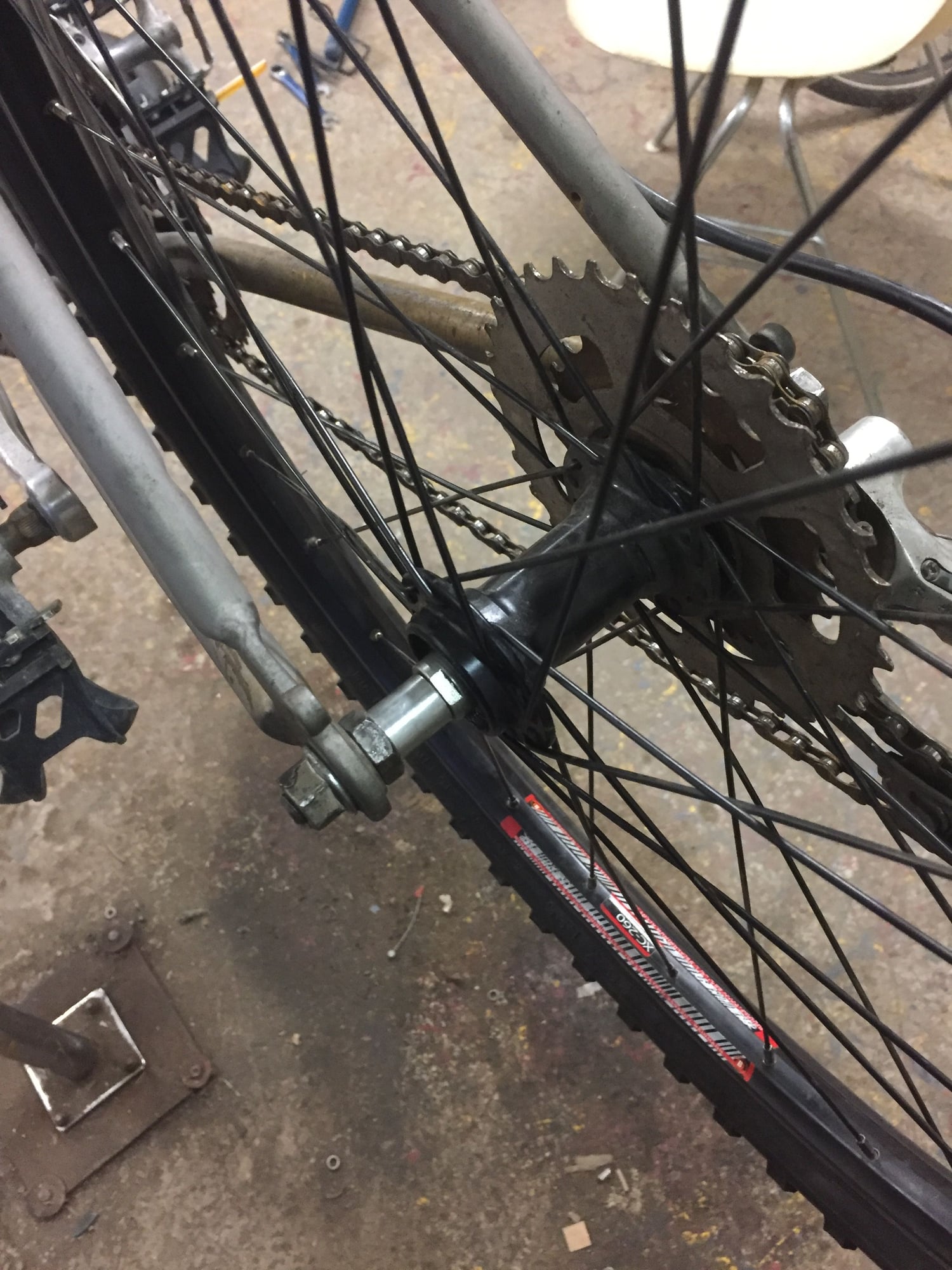 Axle spacer for a narrow hub - Bike Forums