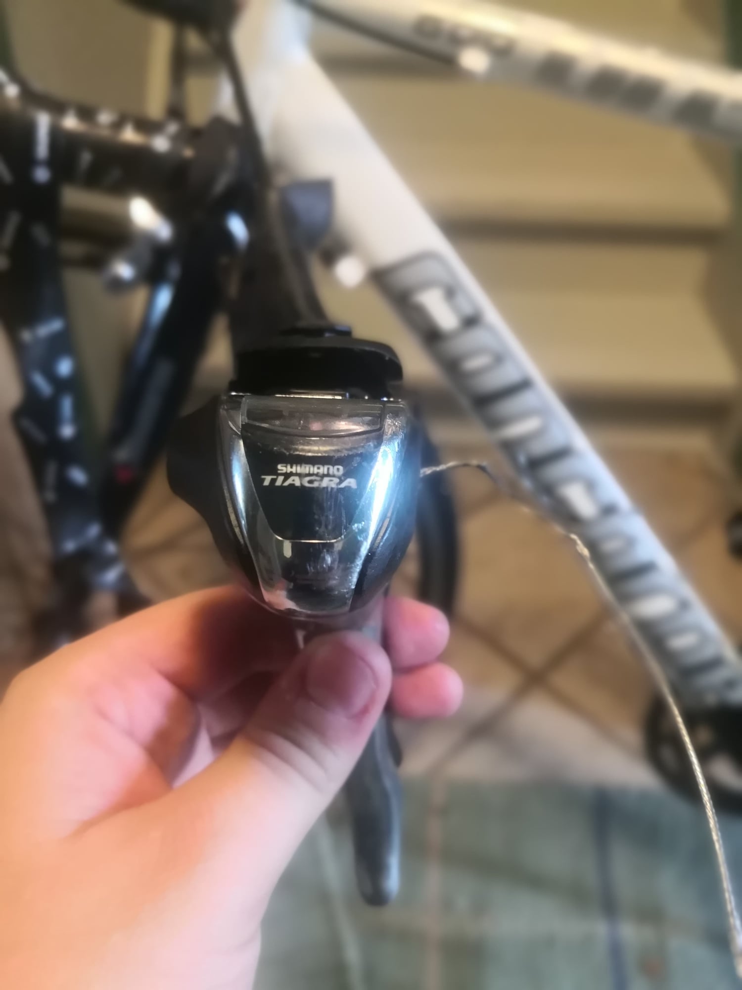 tiagra gear cable change