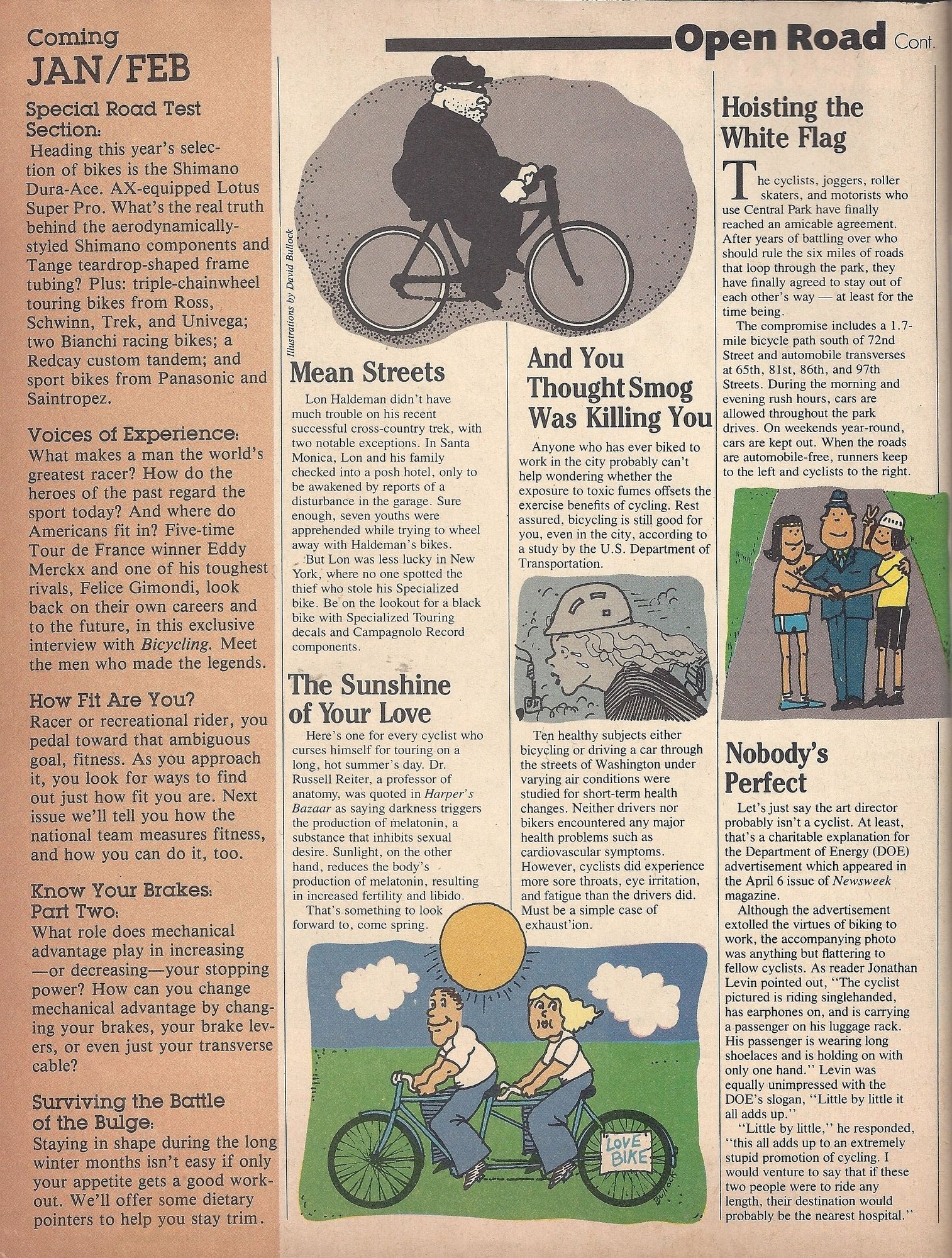 40 Years Ago November 1981 in Bicycling magazine picture