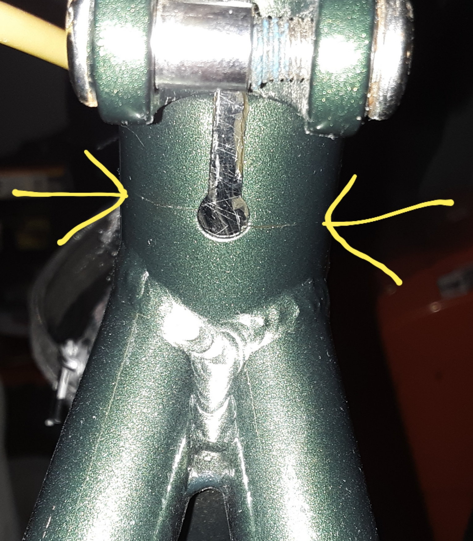 Cracked seatpost repairable Bike Forums