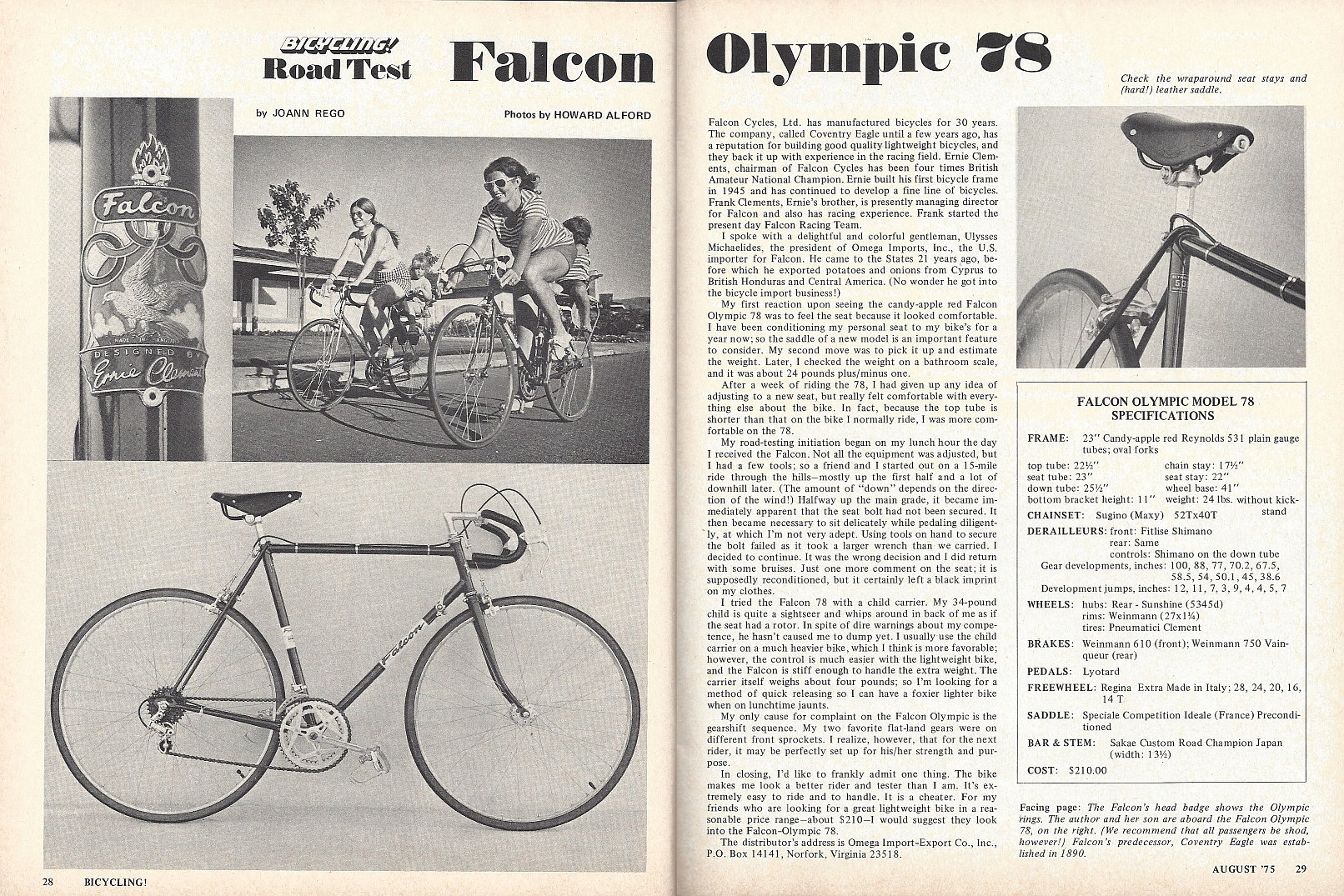 falcon bikes review